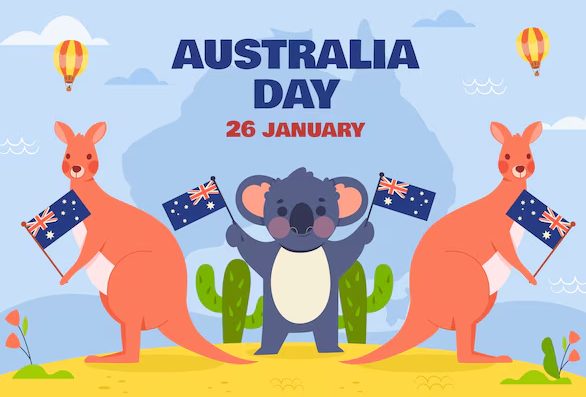 Happy Australia day text 2025